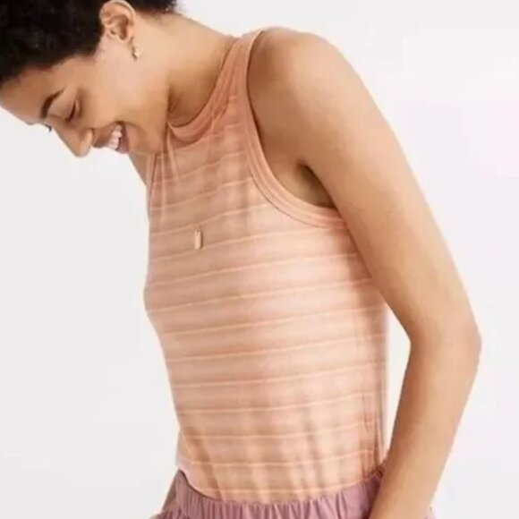 Madewell Tops - *Madewell* Westville Ribbed Tank Top | Peach Sweet Tulip Color | XXS | EUC